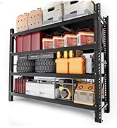 Amazon｜Lhysn スチールラック プロ仕様 5段 高耐荷重 ガレージラック